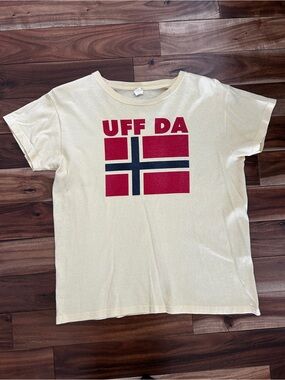 Uff Da Norwegian Flag T-Shirt